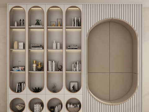 Modern Decorative Cabinet Bookcase