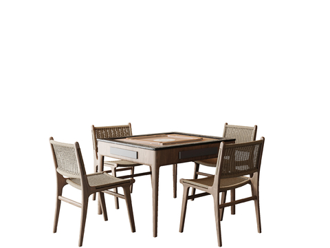 Quiet Wind Mahjong Table Mahjong Table and Chair