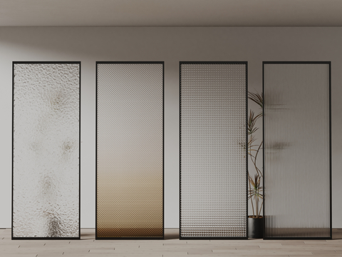 PROF modern glass partition screen