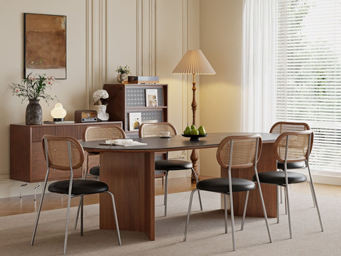 Mid-century Style dining table and chair