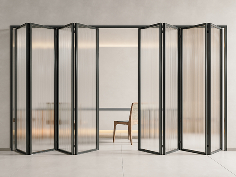 glass door glass folding door