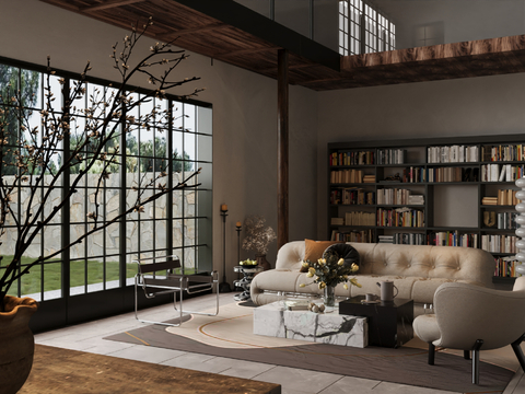 Wabi-sabi Style Living Room