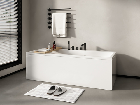 Electric Towel Rack Ceramic Bathtub