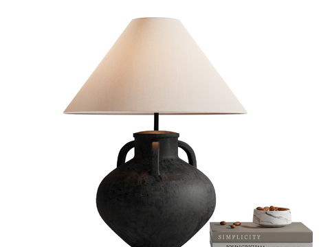 Quite table lamp pottery pot table lamp