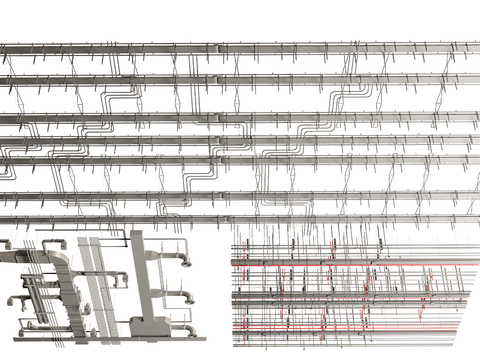 Industrial wind ceiling ventilation pipe fire pipe