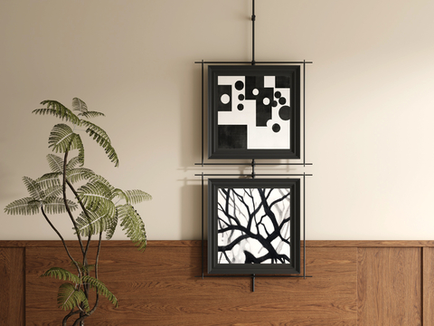 Decorative Painting Black and White Painting Hanging Painting