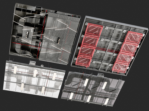 Industrial wind ceiling ventilation duct