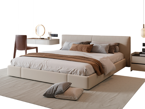 Cream Style double bed