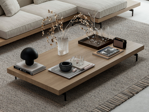 BB Italia Italian Coffee Table Square Coffee Table