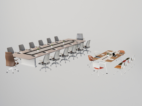 Modern Conference Table and Chair