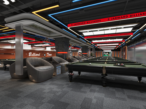 Industrial wind billiard room billiard room