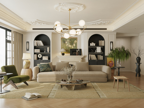 French Home Living Room