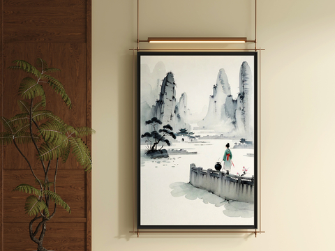 New Chinese Decorative Painting Landscape Painting Hanging Painting