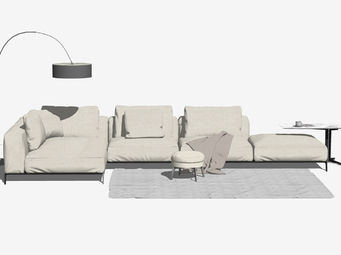 Corner sofa Multiplayer sofa