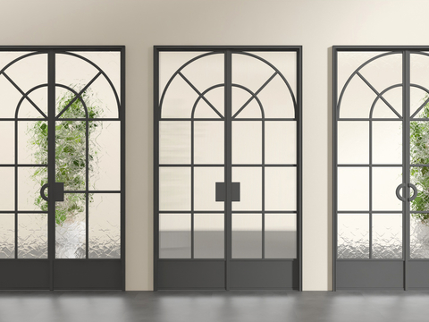 French double door Changhong glass door