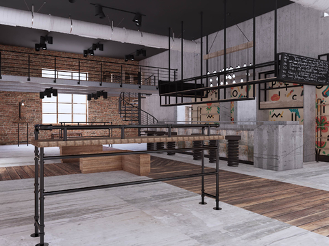 Industrial style restaurant