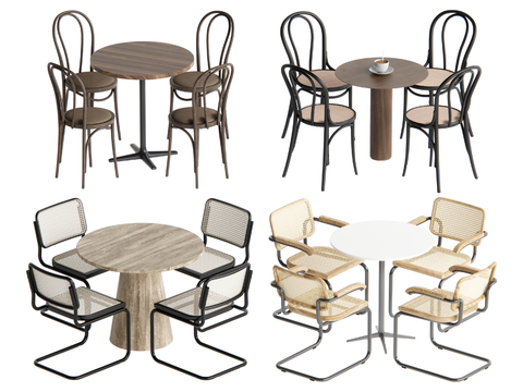 Quiet leisure tables and chairs