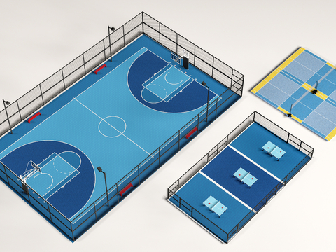 modern basketball court stadium volleyball court