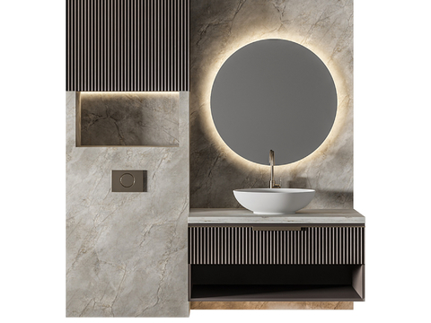 modern sink wash basin bathroom mirror