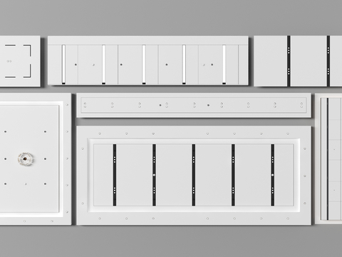 Grille suspended ceiling square ceiling