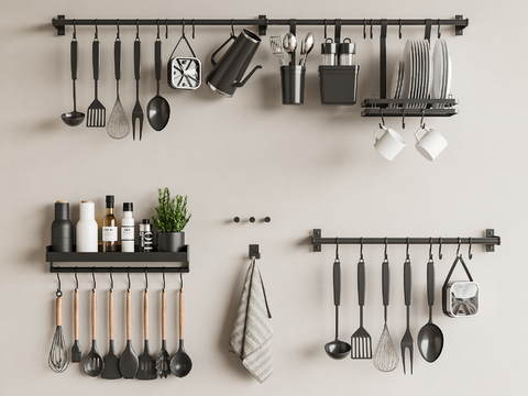 Kitchen Hook Storage Rack Kitchenware Shovel