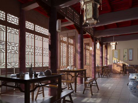 Traditional Chinese Teahouse Tea House