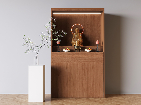 Mid-century Style Buddhist Niches Sacrifice Platform Buddhist Niches Cabinet Sacrifice Platform God Statues Cabinet