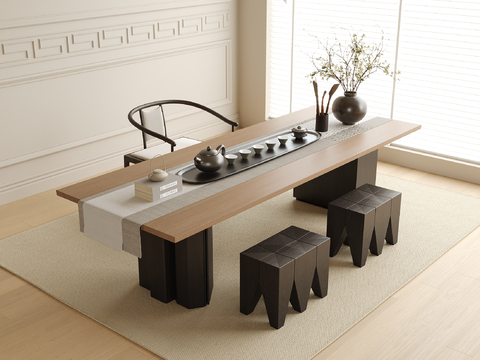 modern tea table and chair