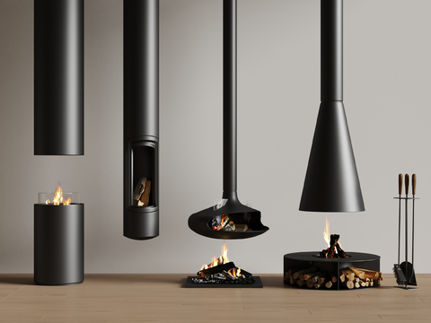 Diemme modern fireplace stove firewood