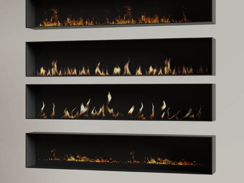 Modern Electronic Flame Fireplace