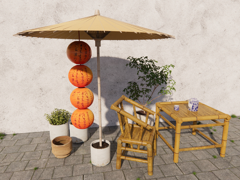 Outdoor Chair Bamboo Chair Sunshade