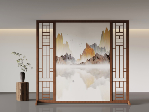 New Chinese Screen Mural Screen