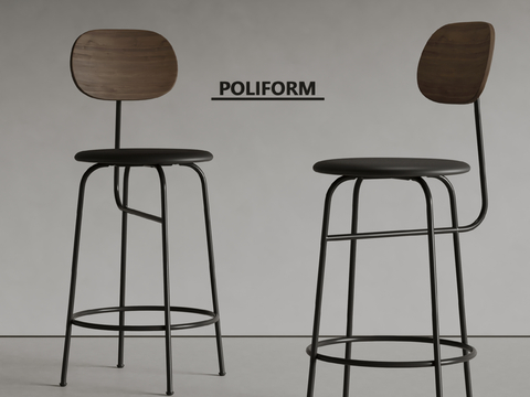 poliform modern bar chair