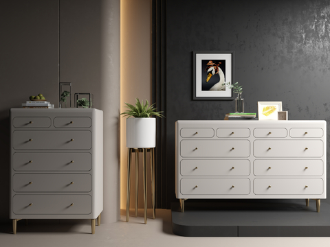 Modern drawer side cabinet