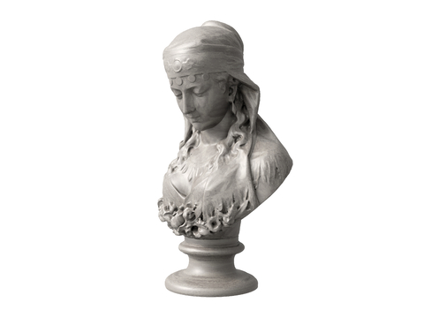 Plaster sculpture bust sculpture