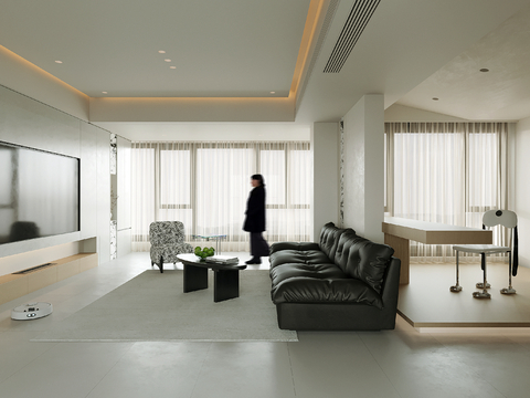 Minimalist Cream Style Living Room