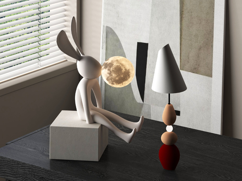 Cartoon table lamp bedside table lamp