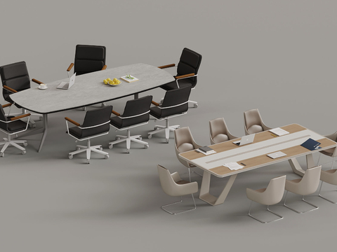 Modern Conference Table and Chair