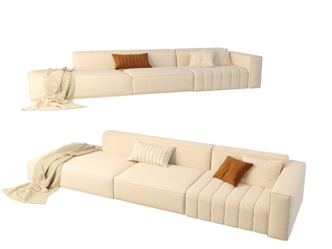 Cream Style multi-person sofa