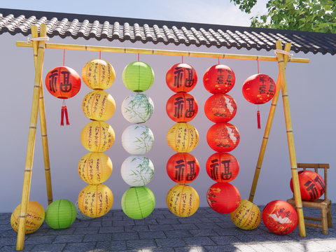 New Chinese Decorative Light Paper Lantern