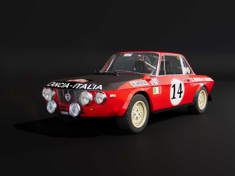 Retro Rally Racing Car