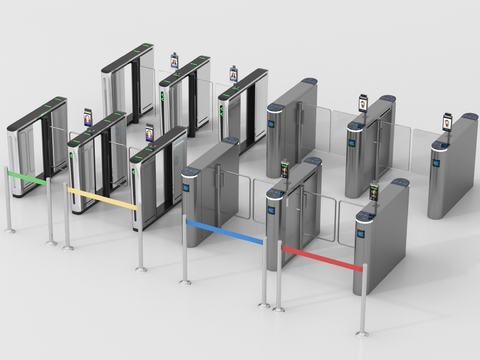 Security gate machine, access control machine, ticket machine, swing gate