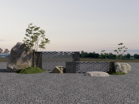 Hollow Landscape Wall Outdoor view wall