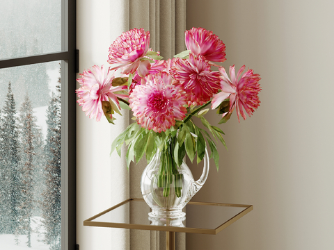 Modern vase floral flower arrangement