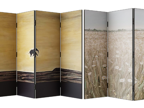 Modern folding screen