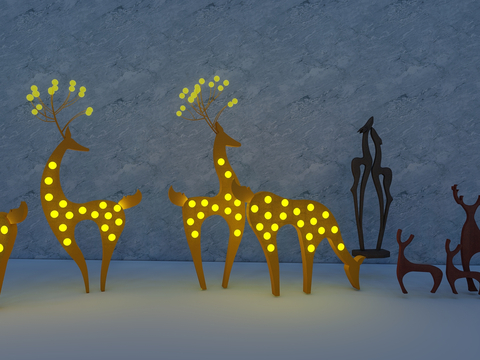 Deer Sculpture Animal Ornaments