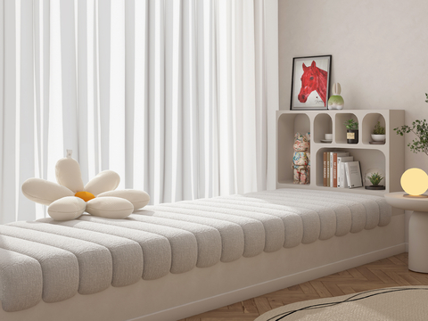 Cream Style mattress bay window cushion