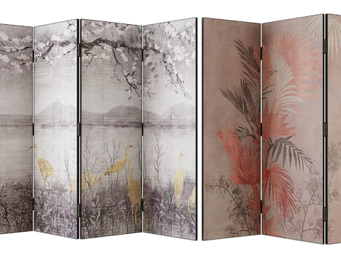 Modern folding screen