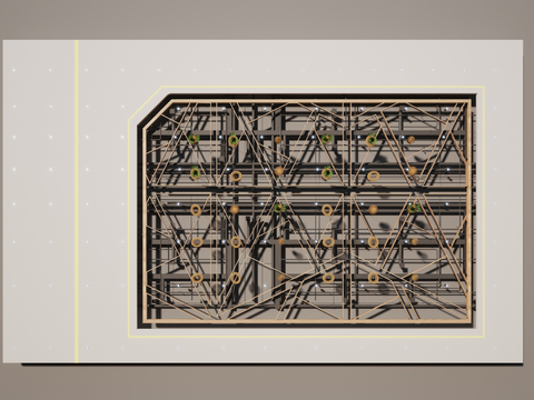 Grille suspended ceiling square ceiling