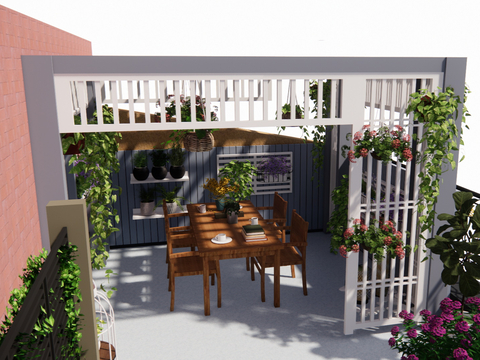 Modern Balcony Terrace Roof Garden